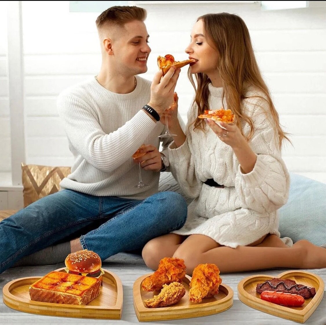 * 3 in 1 wooden food tray *