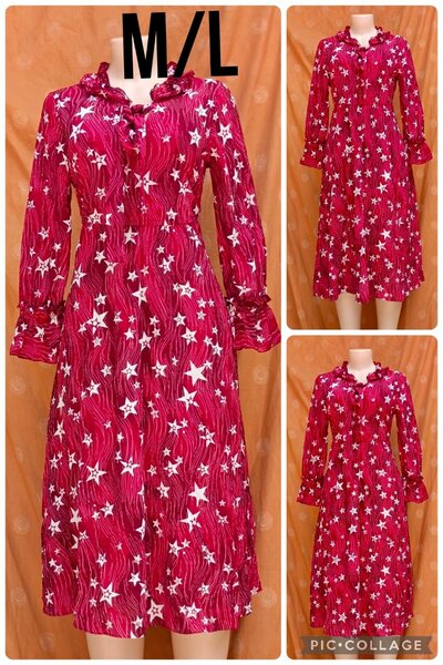 Robe Étoilée Rouge Femme