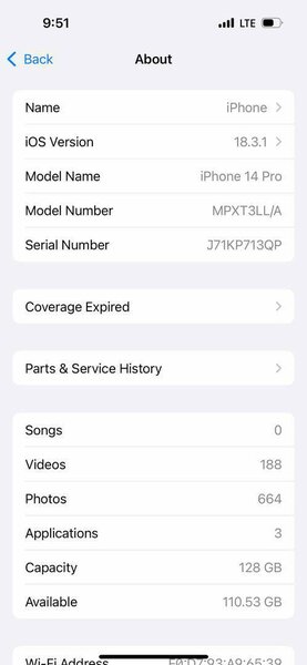 iPhone 14 Pro Max Physical sim unlocked