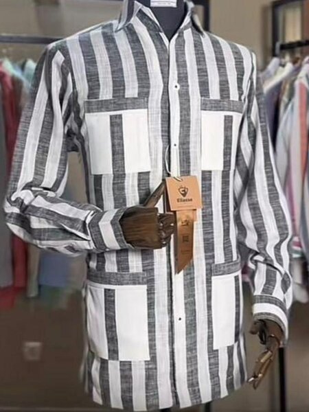 Chemise Homme Rayée Élégante