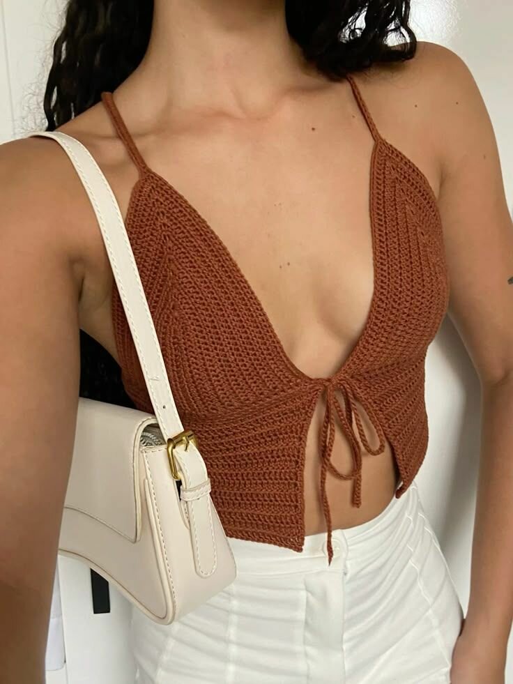 Top en crochet tendance