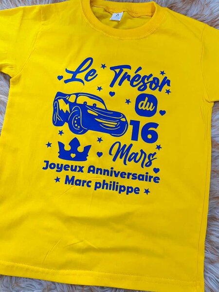 T shirt d´anniversaire