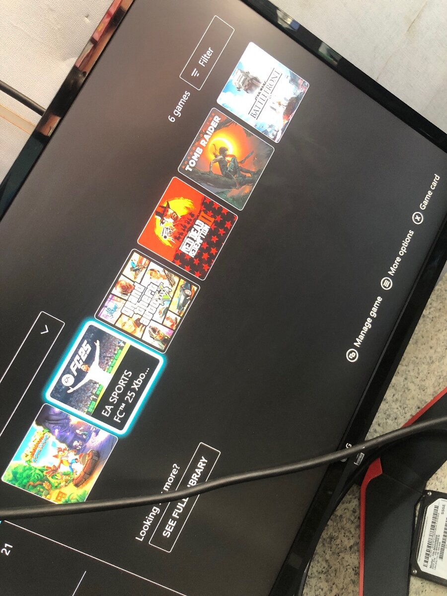 Xbox one fc25 and 6 more games