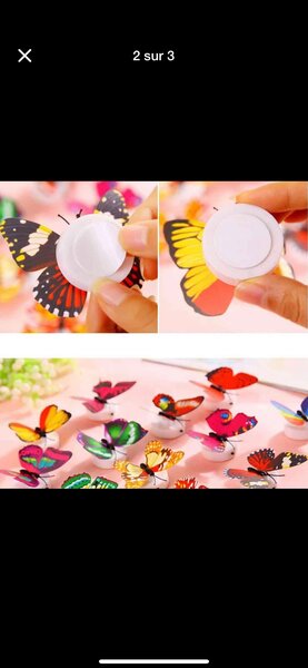 Papillons lumineux LED