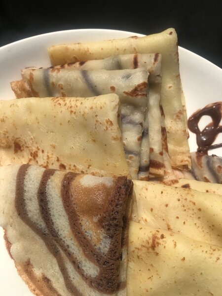 Crêpes marbrées