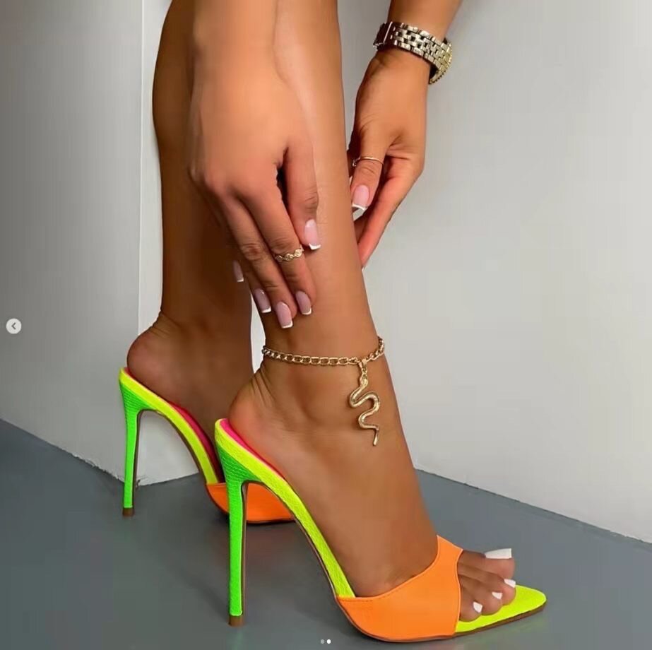 Rainbow high heels
