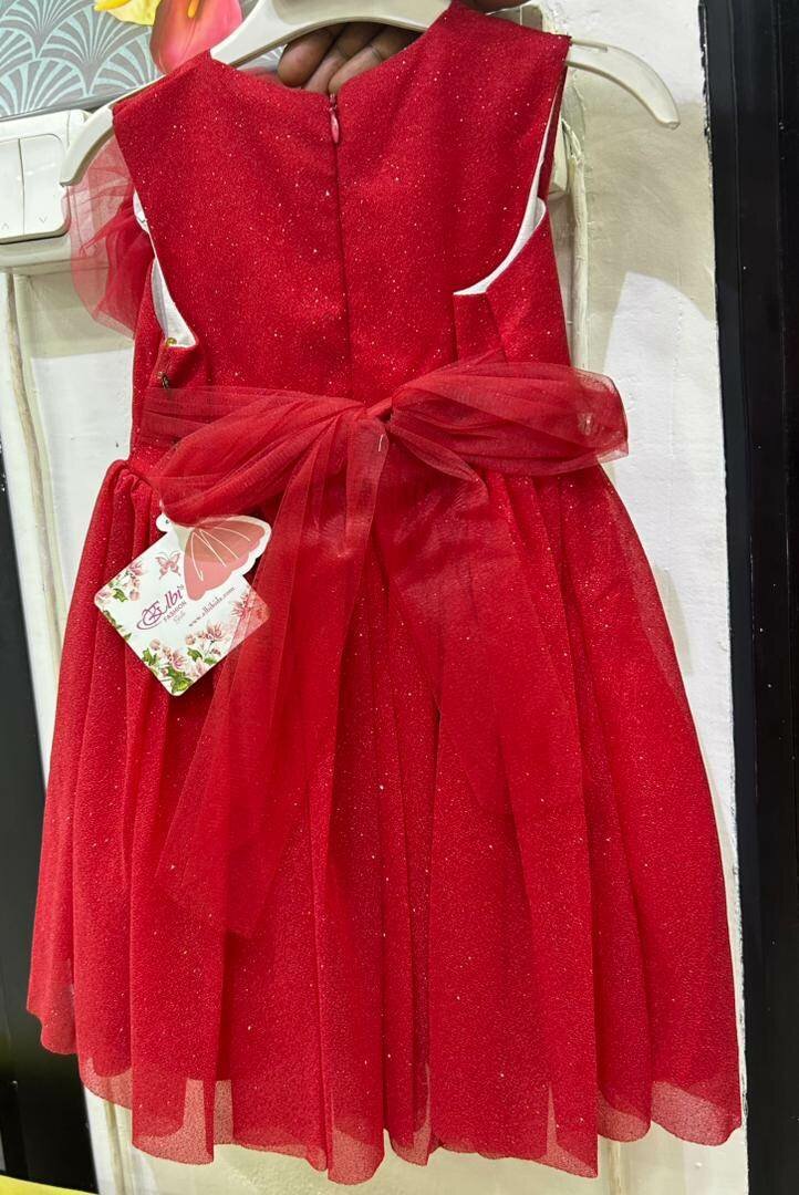 Robe Fille Cérémonie Rouge