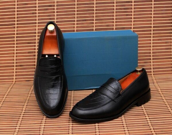 Mocassins élégants en cuir homme