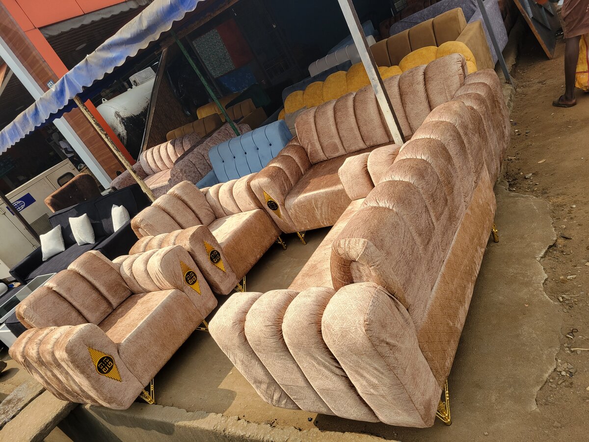 Ensemble de canapé en velours