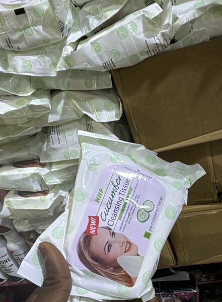 Lingettes nettoyantes concombre