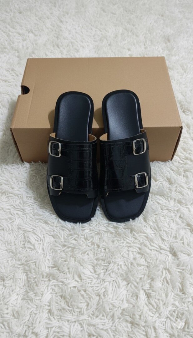 Sandales élégantes en cuir pour homme