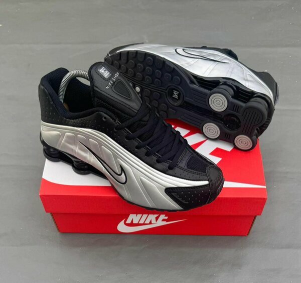 Nike Shox grises/noires homme