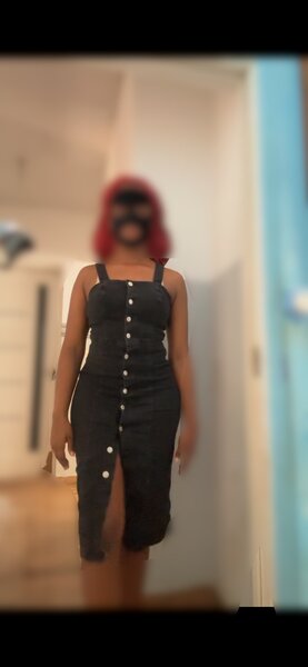 Robe en jean avec boutons