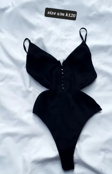 Comfortable women's bodysuit black