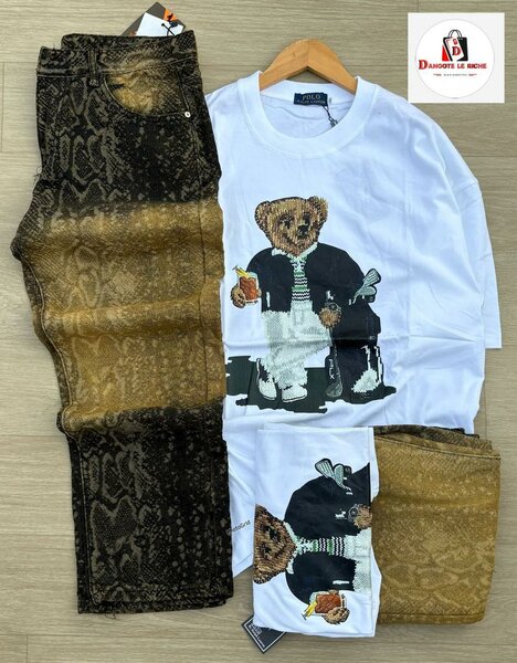 Ensemble t-shirt et pantalon imprimés