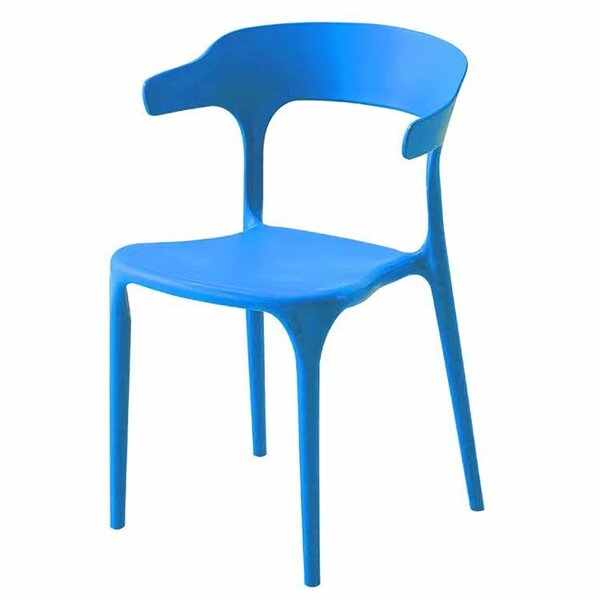 Chaise moderne en plastique bleu