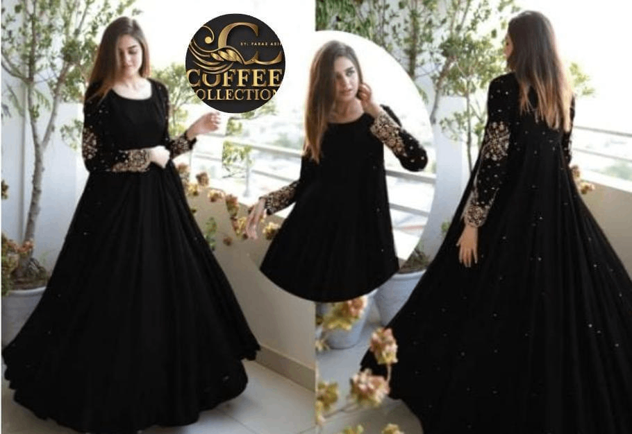 Elegant Embroidery Maxi Suit 3 PCs Shamoz Suit