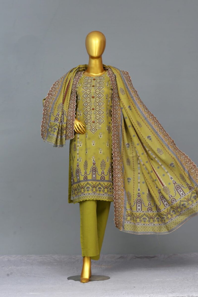 Embroided Khaddar Suit Amsha By KFH