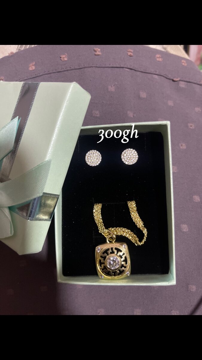 Necklace and earrings