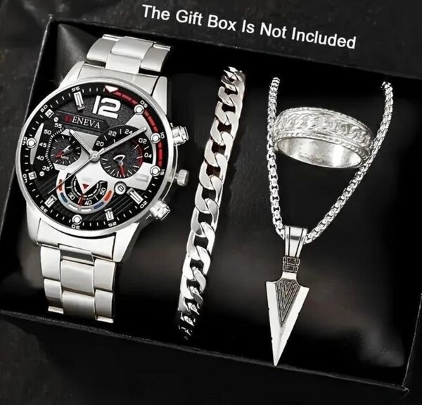 Ensemble Montre et Bijoux pour Homme