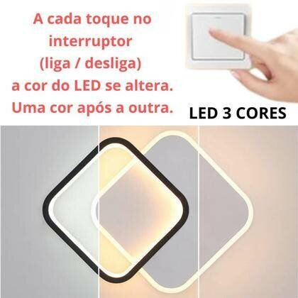 Lampe LED moderne 3 couleurs