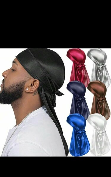 Durag en soie pour homme