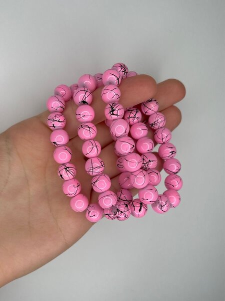 Collier perles rose femme