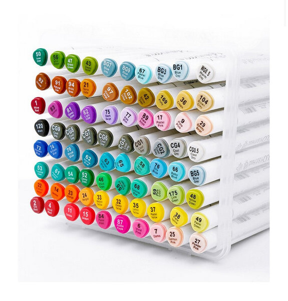 Marqueurs à alcool 80 couleurs