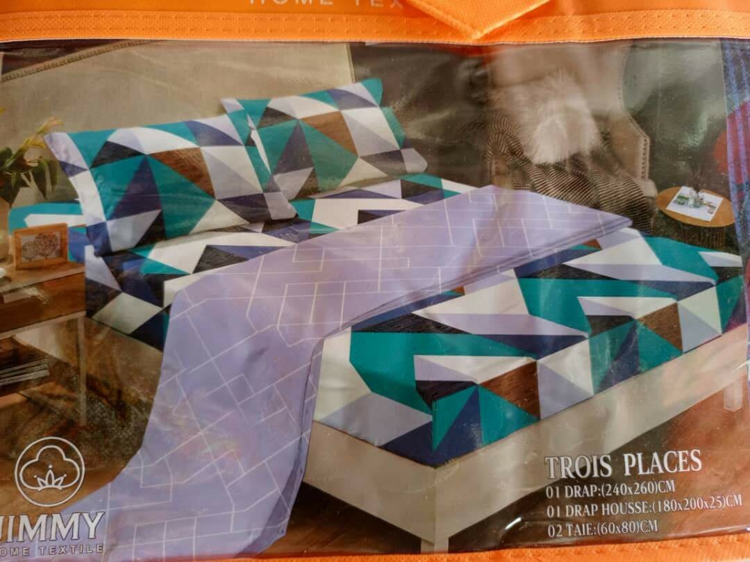 Draps housses 3 places avec caoutchouc