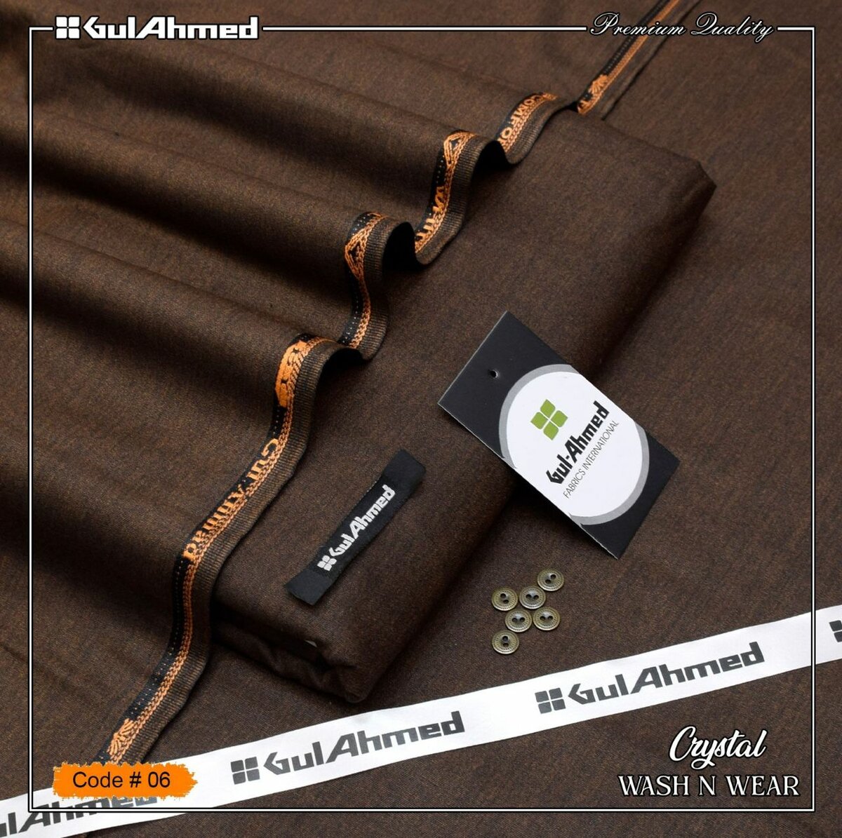 Gul Ahmed wash and wear for men