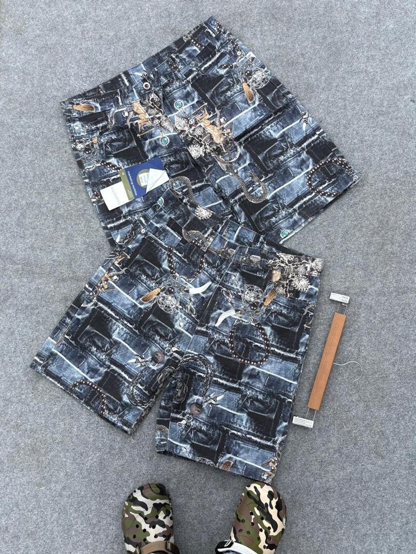 Shorts en jean imprimé tendance