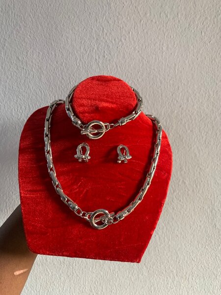 Parure élégante en argent