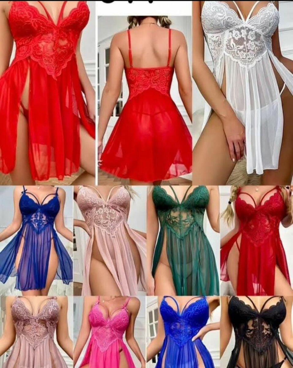 Night wear in different colours