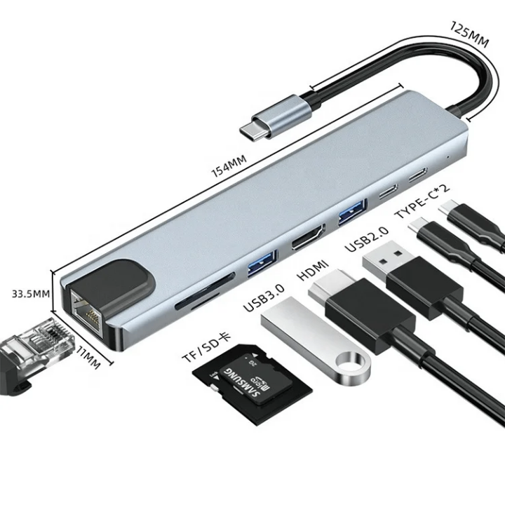 Adaptateur multi-port 8 en 1