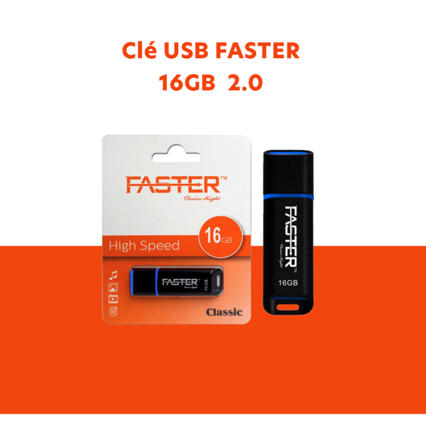Clé USB FASTER 16GB 2.0