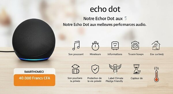 Haut-parleur intelligent Echo Dot