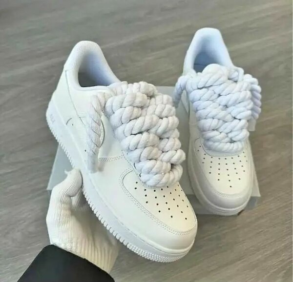Lacets Épaissis en Tricot pour Nike Air Force 1