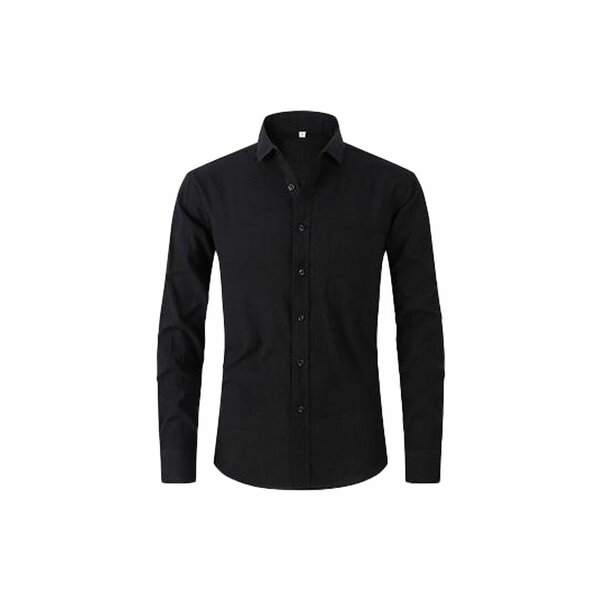 Chemise homme manches longues couleur noire