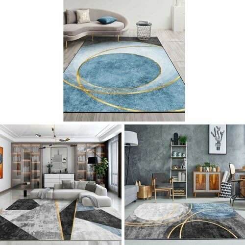 3D Visual Cosmic Planet Living Room Carpet, Size: 40x60cm  1