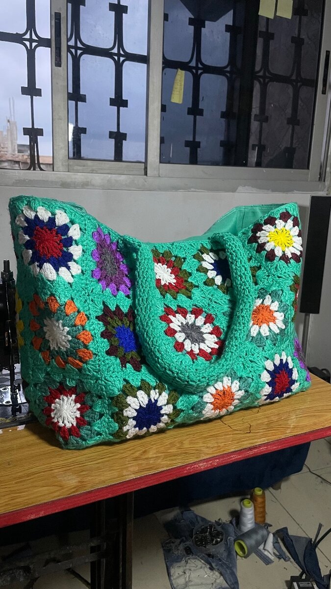 Sac granny au crochet
