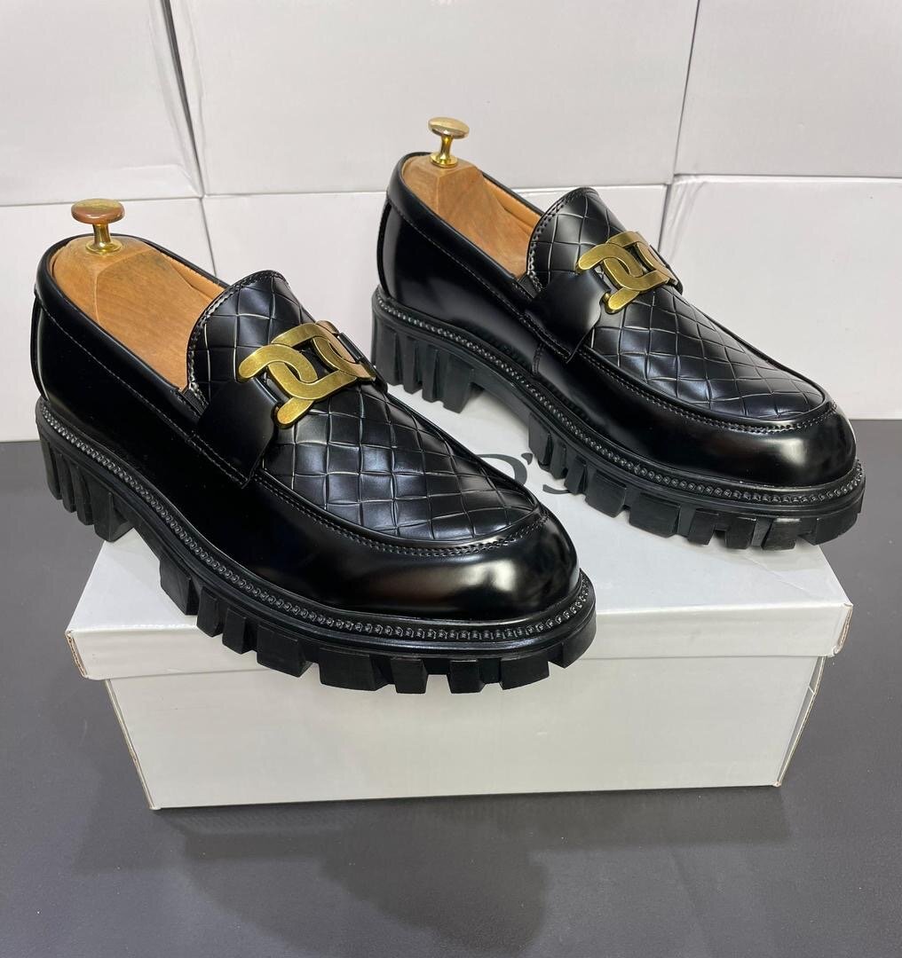 Chaussures mocassins cuir luxe