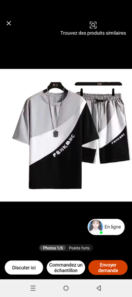 Ensemble sportif homme moderne