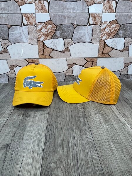 Casquette jaune sport unisexe