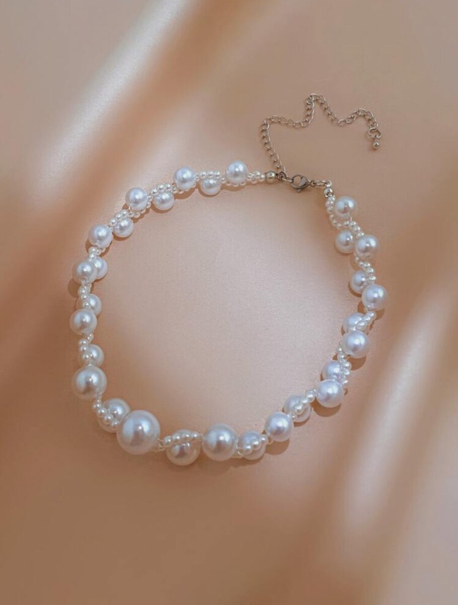 Collier Ras-de-Cou Perles Élégant