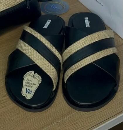 Sandales croisée en cuir