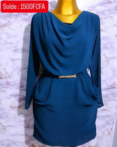Robe bleu pour femme