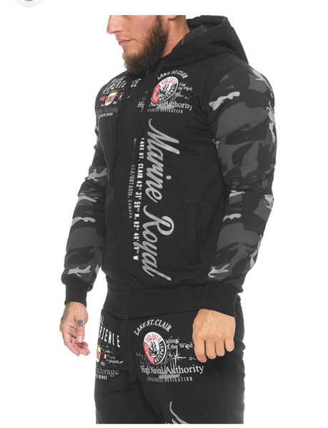 Sweat à capuche camouflage