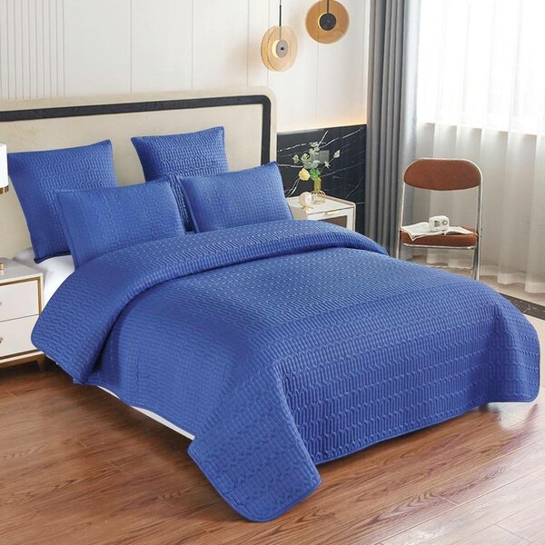 5 pieces bedspread queen size