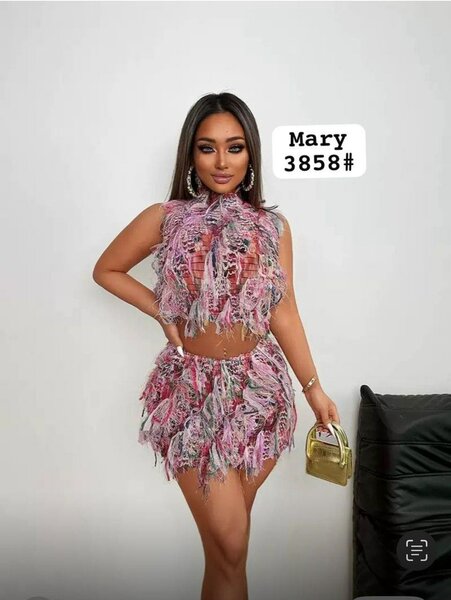 Robe à franges élégante