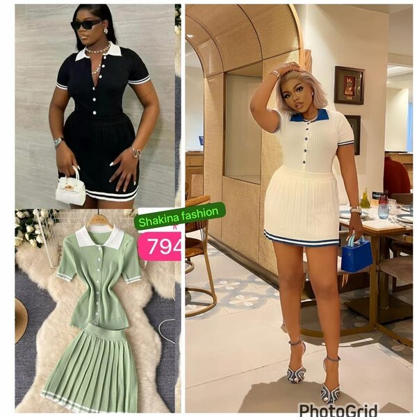 Ladies skirt and top